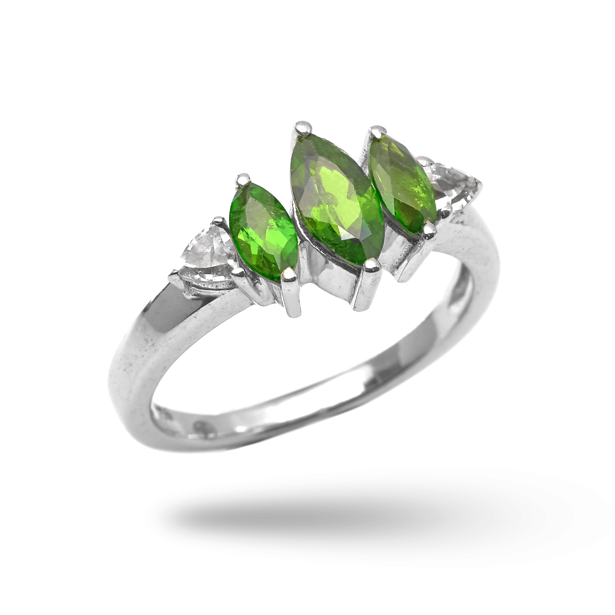 Bague diopside argent Burja